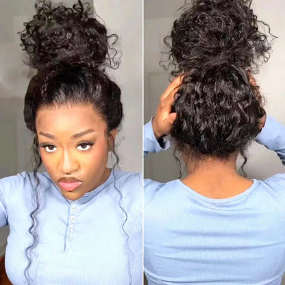 Full Hd Lace Front Human Hair Wig Pre Plucked 30 Inch Glueless Wig 13X6 Deep Curly Wave