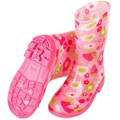 Children's High Rain Boots PVC Rainboots Waterproof