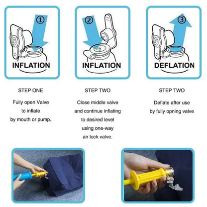 PVC Kids Flight Sleeping Footrest Pillow Resting Pillow On Airplane Car Bus Pillow Inflatable Travel Foot Rest Pillow Foot Pad