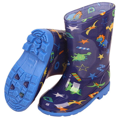 Children's High Rain Boots PVC Rainboots Waterproof