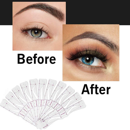 Grooming Shaping Balanced Template Eyebrow Makeup Magic Eye Brow Class Drawing Guide Eyebrow Stencil Card Template Helper