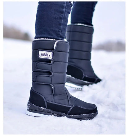 Men's Boots -40° Warm Mid-calf Snow Boots Men Winter Shoes