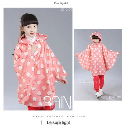 Kids Raincoat Child Rain Coat Cover Poncho Rainwear