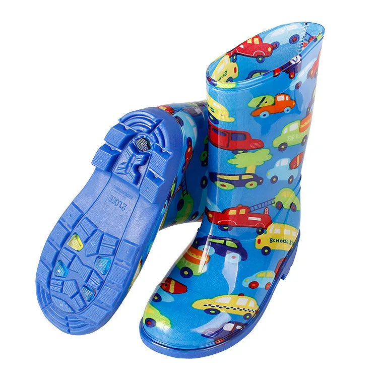 Children's High Rain Boots PVC Rainboots Waterproof