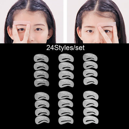 Grooming Shaping Balanced Template Eyebrow Makeup Magic Eye Brow Class Drawing Guide Eyebrow Stencil Card Template Helper