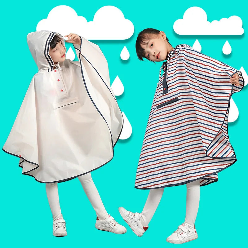 Kids Raincoat Child Rain Coat Cover Poncho Rainwear