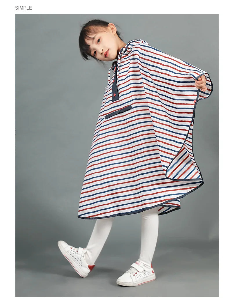 Kids Raincoat Child Rain Coat Cover Poncho Rainwear