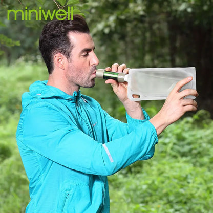 Portable Camping Water Filter System with 2000 Liters Emergency Survival Tool