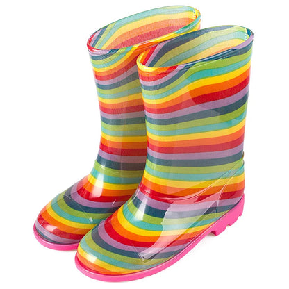 Children's High Rain Boots PVC Rainboots Waterproof