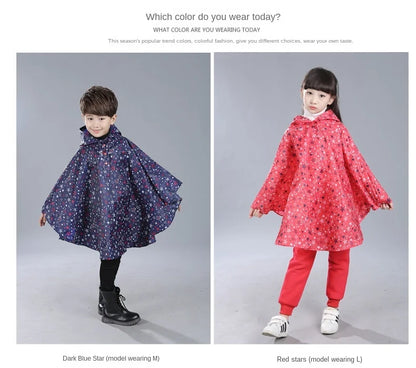 Kids Raincoat Child Rain Coat Cover Poncho Rainwear