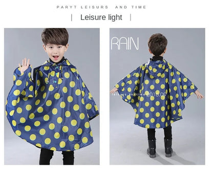 Kids Raincoat Child Rain Coat Cover Poncho Rainwear