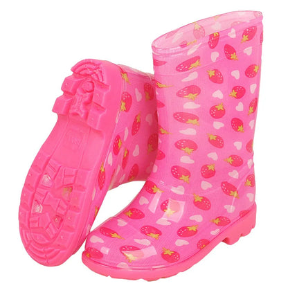 Children's High Rain Boots PVC Rainboots Waterproof