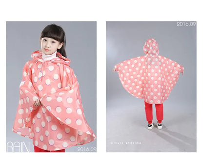 Kids Raincoat Child Rain Coat Cover Poncho Rainwear