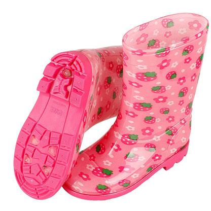 Children's High Rain Boots PVC Rainboots Waterproof