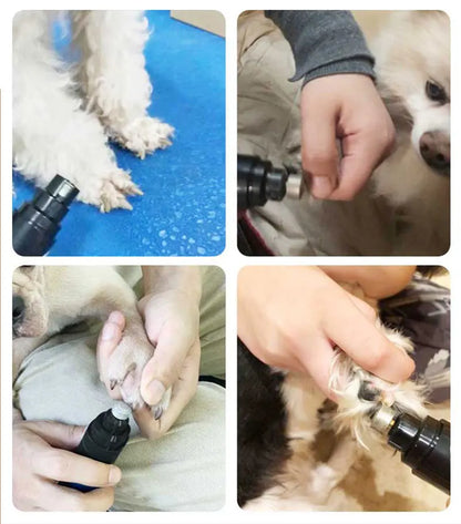 Painless USB Charging Dog Nail Grinders Rechargeable Pet Nail Clippers Quiet Electric