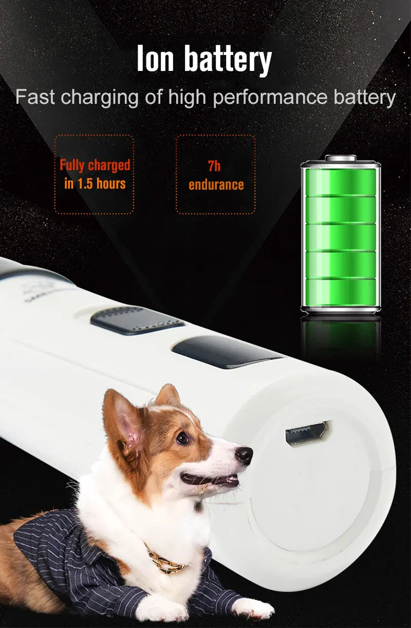 Painless USB Charging Dog Nail Grinders Rechargeable Pet Nail Clippers Quiet Electric