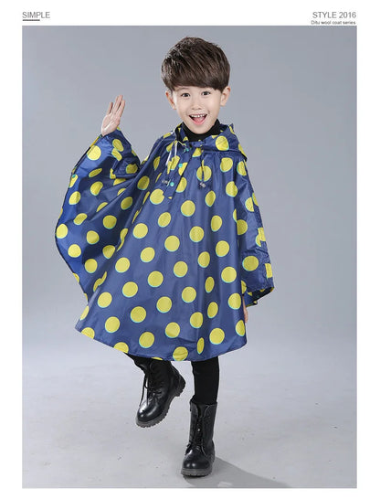 Kids Raincoat Child Rain Coat Cover Poncho Rainwear