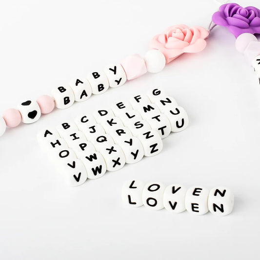 Baby Silicone Letters Beads for Pacifier