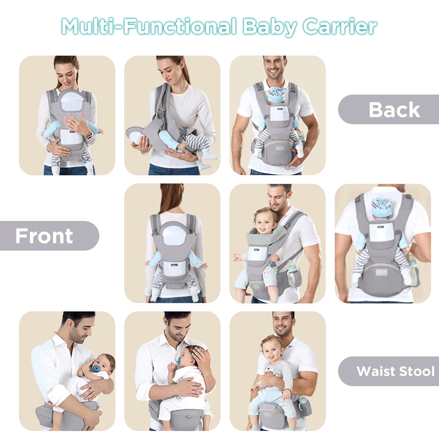 Baby Carrier Ergonomic Kangaroo Bag Accessories Soins pour bébé