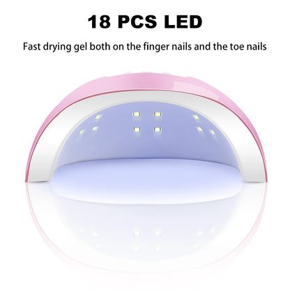 Gel Nail Polish Kit With UV Nail Lamp Electric