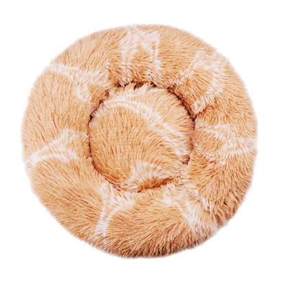 Fluffy Dog Bed For Large Round Dog Bed Super Soft Cat House Plush Cat Nest Winter Warm Dog Pet Bed