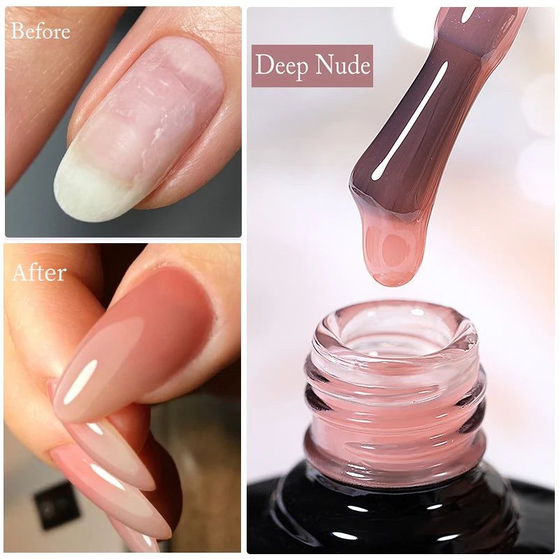 7ML Fiber Rubber Base Gel for Broken Nail Repaired Fiberglass