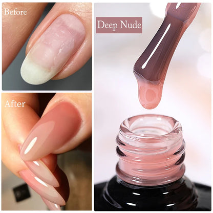 7ML Fiber Rubber Base Gel for Broken Nail Repaired Fiberglass