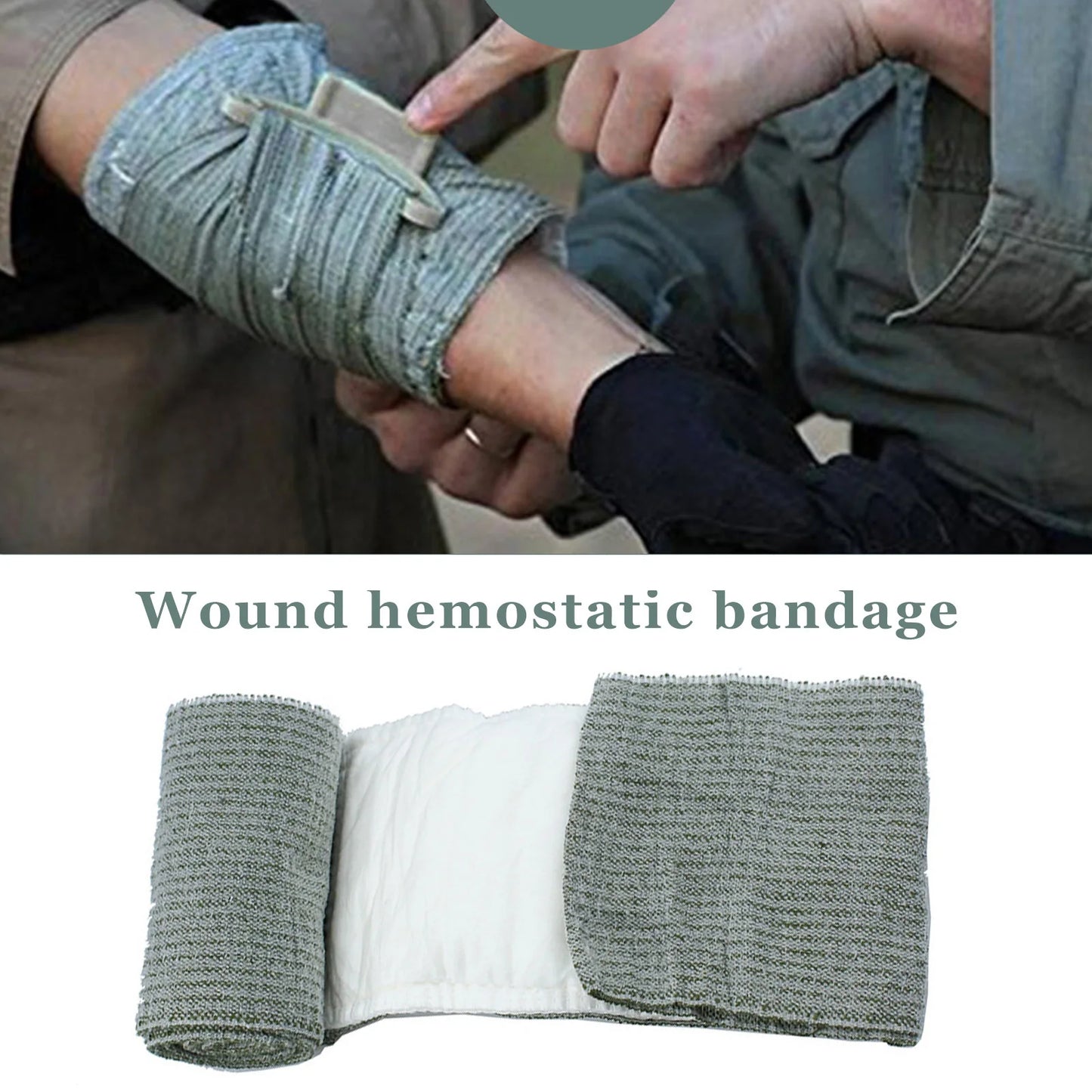 5/10PCS Israeli Bandage First Aid Trauma Hemostatic Bandage Kit Wound Traumatic Emergency Compression Bandages Medical Army Aid