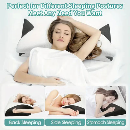 Comfortable Memory Foam Sleep Pillow Cervical Orthopedic Neck Massage Oreiller de sommeil confortable en mousse à mémoire de forme pour massage orthopédique du cou