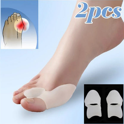 1pair Silicone Gel Thumb Corrector Bunion Little Toe Protector