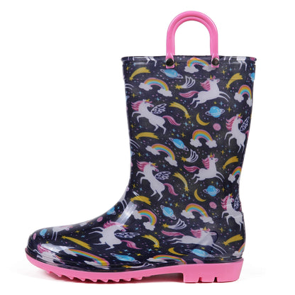 Kids Rain Boots With Handles Rain Shoes For Kids