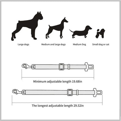 Adjustable Pet Car Seat Siège d'auto réglable pour Pet de compagnie