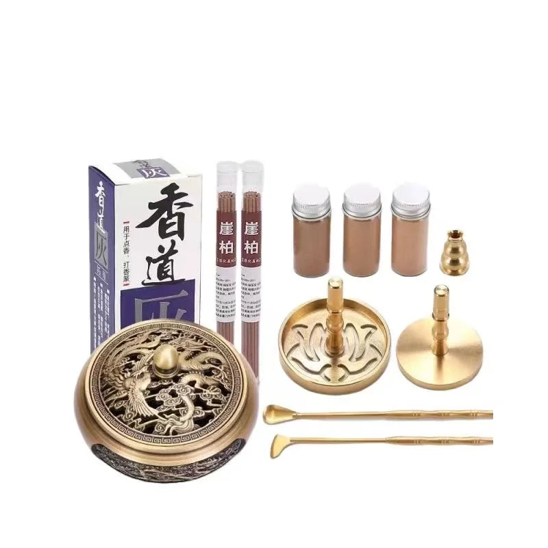 Brass Incense Making Kit Wax Melt Incense Burner Portable DIY Handmade Fragrance Seal Moulding Tools Incense Accessories