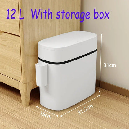 12L Storage Box Kitchen Garbage Bins Paper Basket