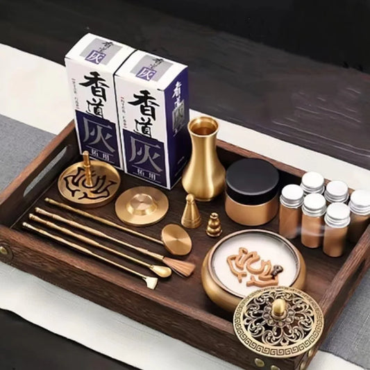 Brass Incense Making Kit Wax Melt Incense Burner Portable DIY Handmade Fragrance Seal Moulding Tools Incense Accessories