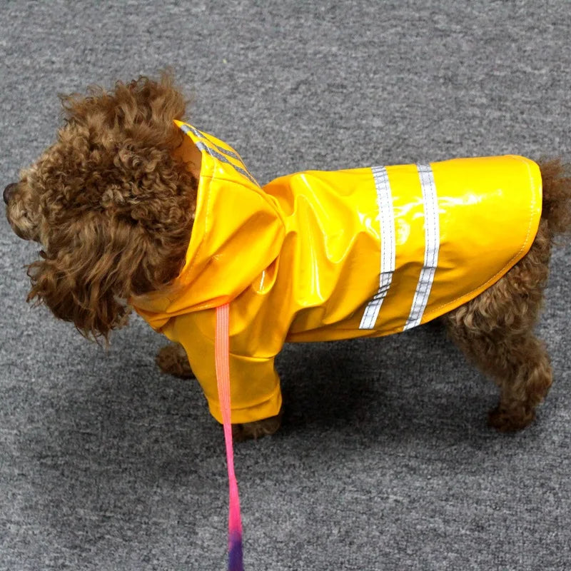 Dog Raincoat Reflective Waterproof Snowproof Pet Coat for Small Puppy