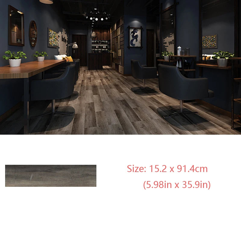 Self-Adhesive Wood Grain Floor Wallpaper Waterproof Wall Sticker