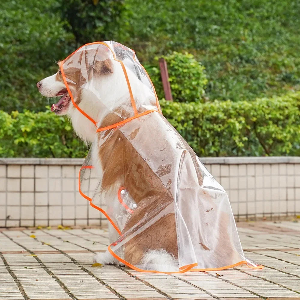 Puppy Raincoat Waterproof Pet Rain Jacket for Small Medium Dogs Cats Jumpsuit Chihuahua Teddy Hooded Pug Rain Poncho Rainwear