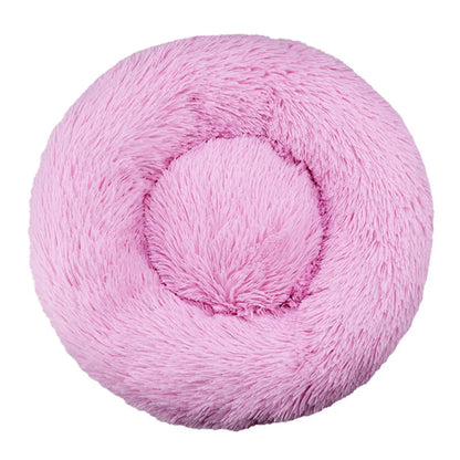 Fluffy Dog Bed For Large Round Dog Bed Super Soft Cat House Plush Cat Nest Winter Warm Dog Pet Bed