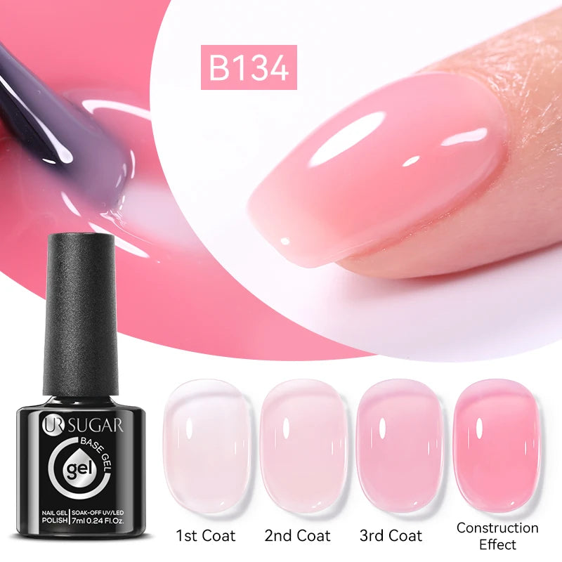 7ML Fiber Rubber Base Gel for Broken Nail Repaired Fiberglass