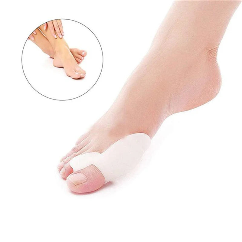 1pair Silicone Gel Thumb Corrector Bunion Little Toe Protector