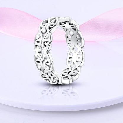 S925 Bowknot Rings Original Finger Rings Retro Jewelry