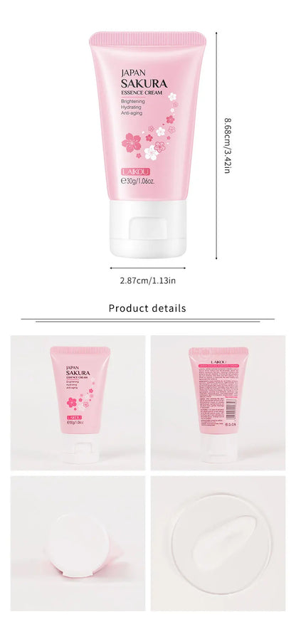 LAIKOU 30g Japan Sakura Essence Face Cream  Hydrate Moisturizing Cherry Blossom Refreshing Essence Facial Lotion Korean SkinCare