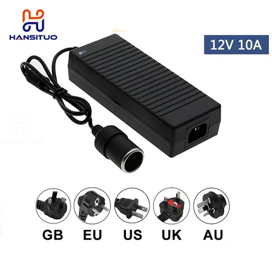 Car Power Adapter Converter Power Convert AC Adapter DC 110V/ 220V to 12V 15A Power Adapter Supply Lighter Car Accessories