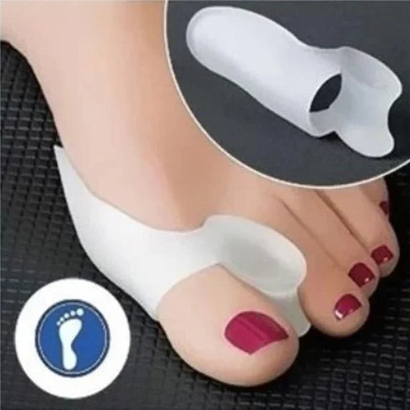 1pair Silicone Gel Thumb Corrector Bunion Little Toe Protector