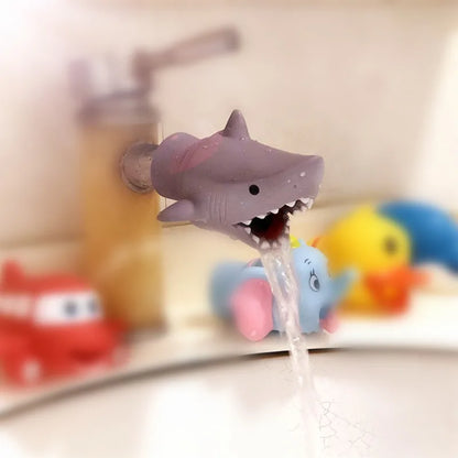 Airplane Shark Dolphin water tap Faucet Extender Saving silicone Faucet Extension Tool Help kid Washing hand kid toy