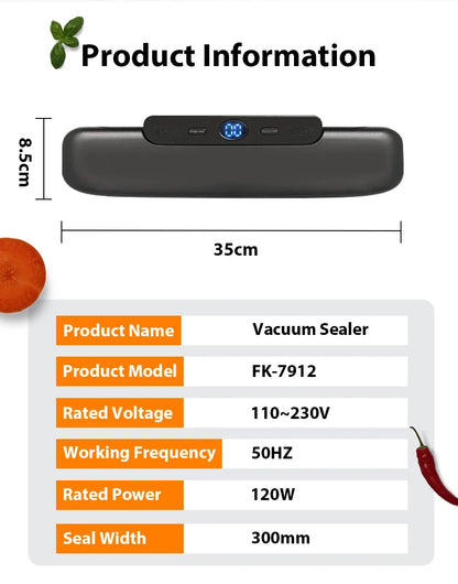 Vacuum Sealer Packaging Machine Food Vacuum Sealer Vacuum Food Sealing