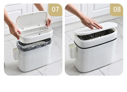 12L Storage Box Kitchen Garbage Bins Paper Basket