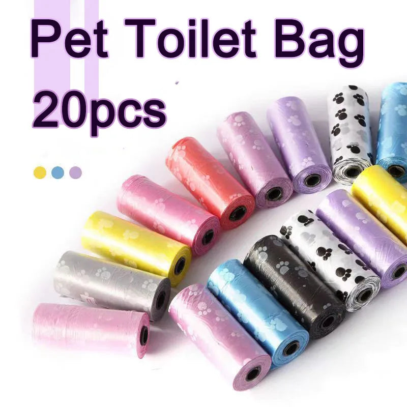 20 Rolls Dog Pooper Scoopers Bags Sacs pour ramasse-crottes