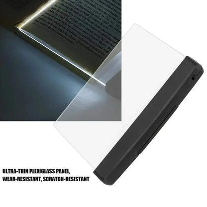 1Pc LED Flat Panel Night Vision Reading Light Eye Protection Reading Light Student Night Light Creative LED Book Eye Care Light